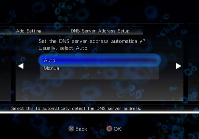 Choose Auto, top setting