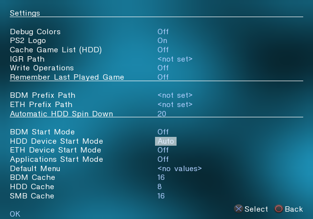 HDD Device Start Mode to Auto